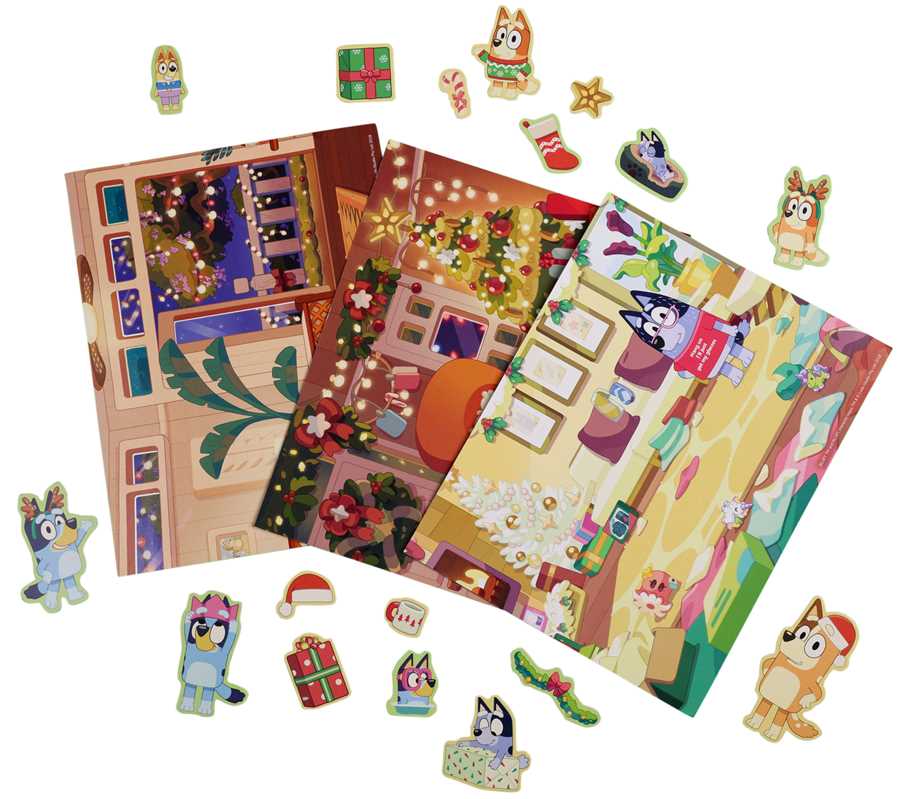 Bluey: Merry Christmas Activity Pad & Magnetic Playset