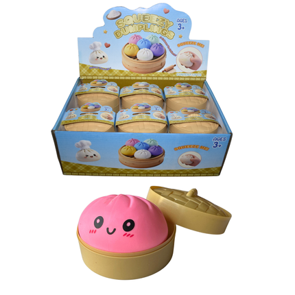 Squeezy Dumpling Squishy Mystery Toy – Assorted Colors