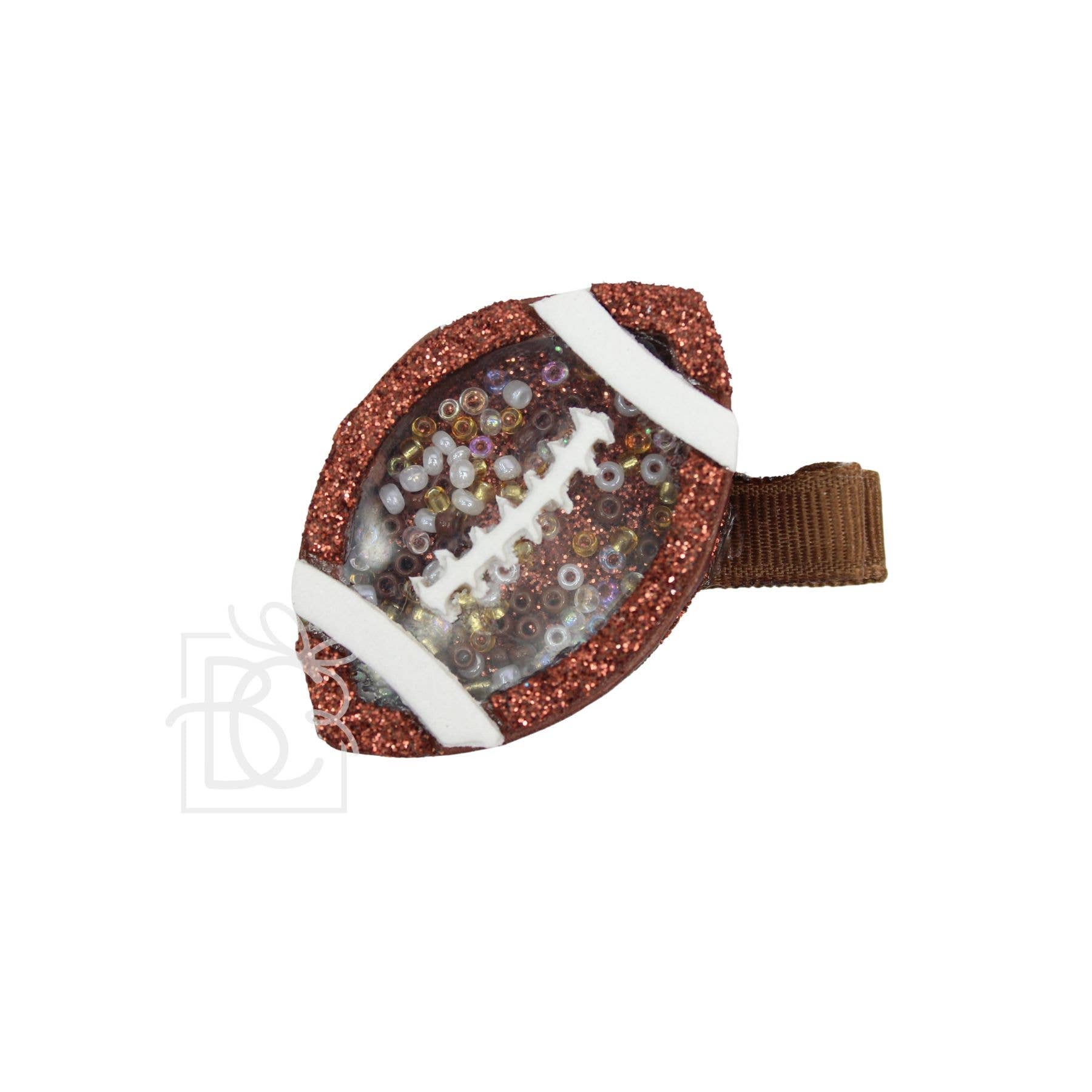 Football Shaker Hair Clip