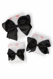 Black Grosgrain Hair Bow