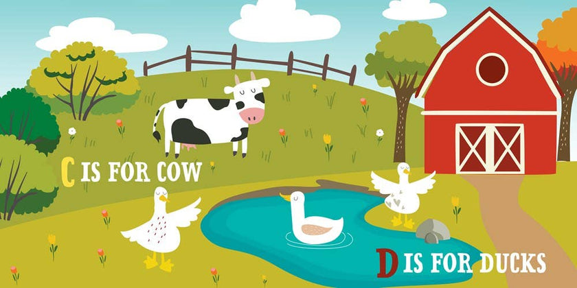 F is for Farm - Kids' Educational Board Book