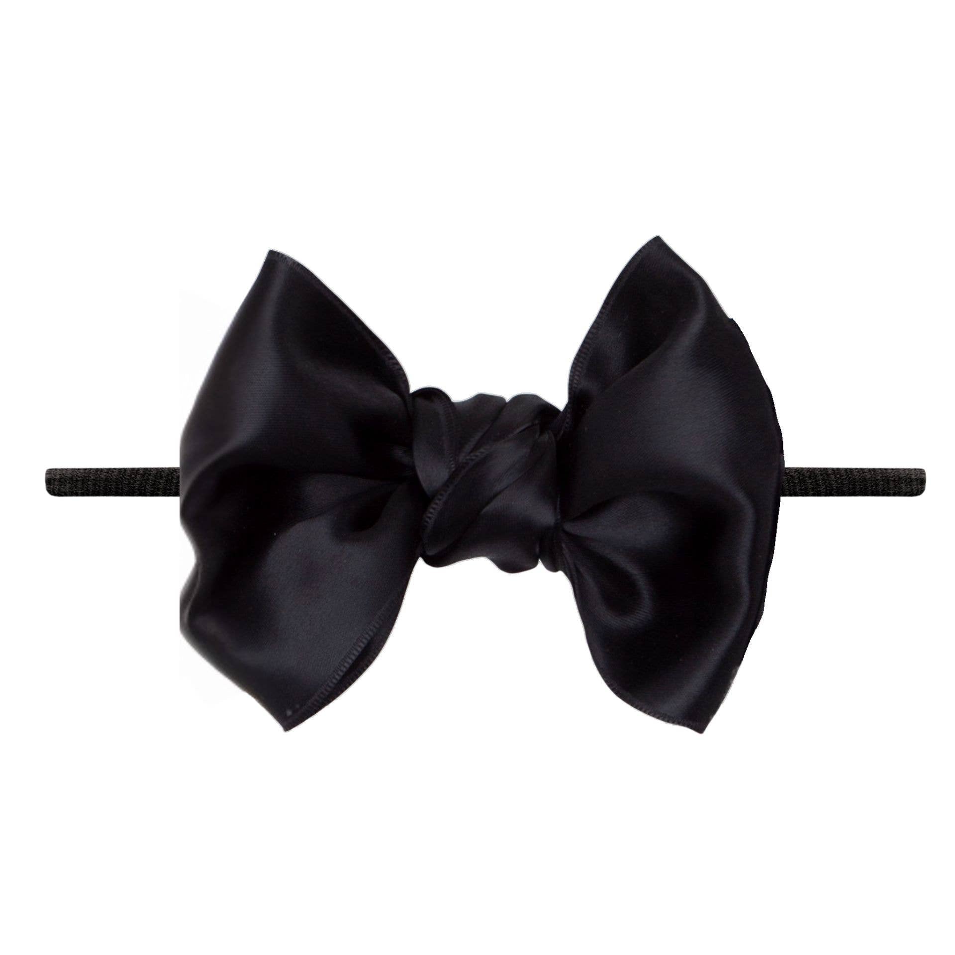 Baby Bling® Satin FAB® Skinny nylon headband with satin bow