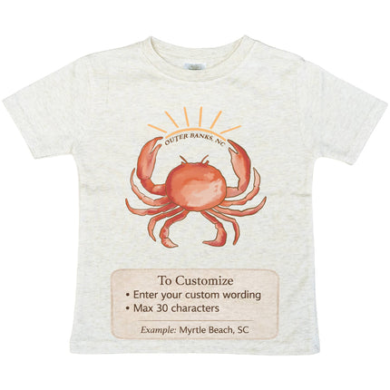 Punta Gorda, FL Souvenir Crab Beach Ocean Coastal Kid's Tee Clothing