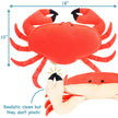 Cora The Crab - 19 Inch Stuffed Animal Plush
