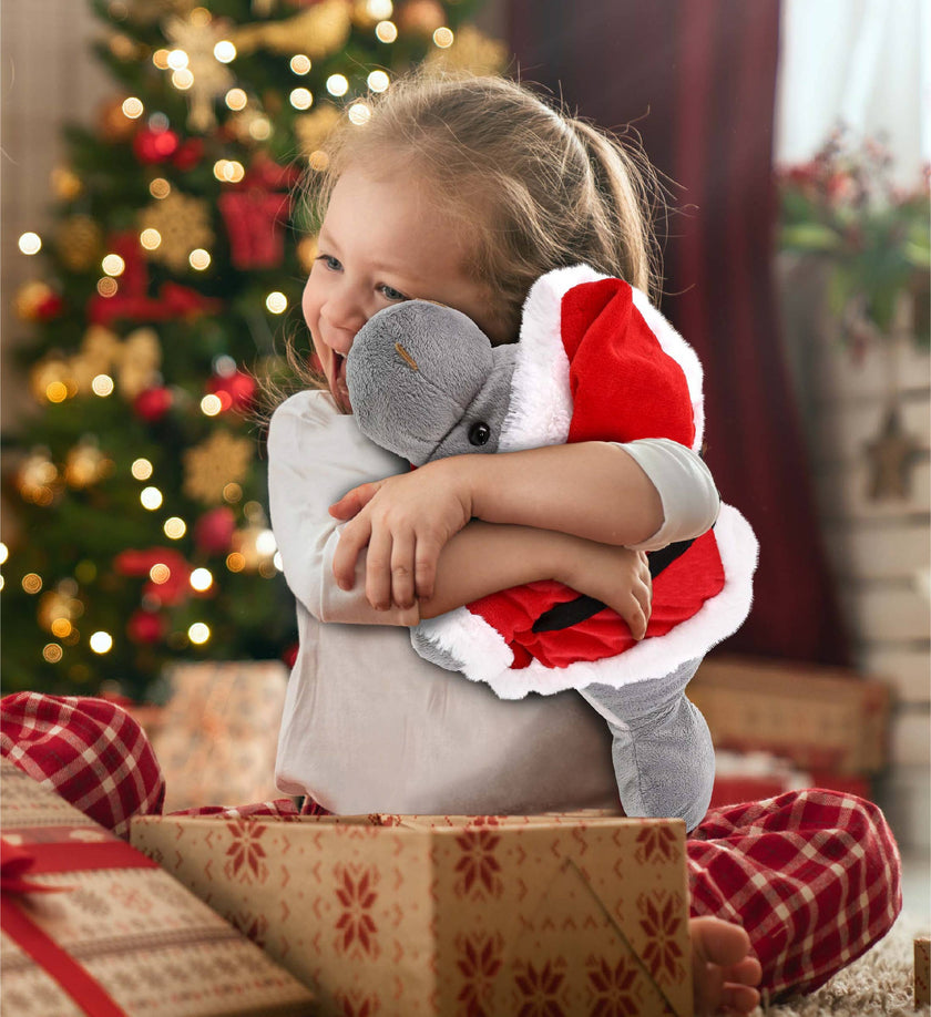 Plush Santa - Wild Collection Plush - Grey Manatee Stuffed Animal