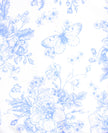 Periwinkle Butterfly Garden Long Sleeve One Piece Rash Guard