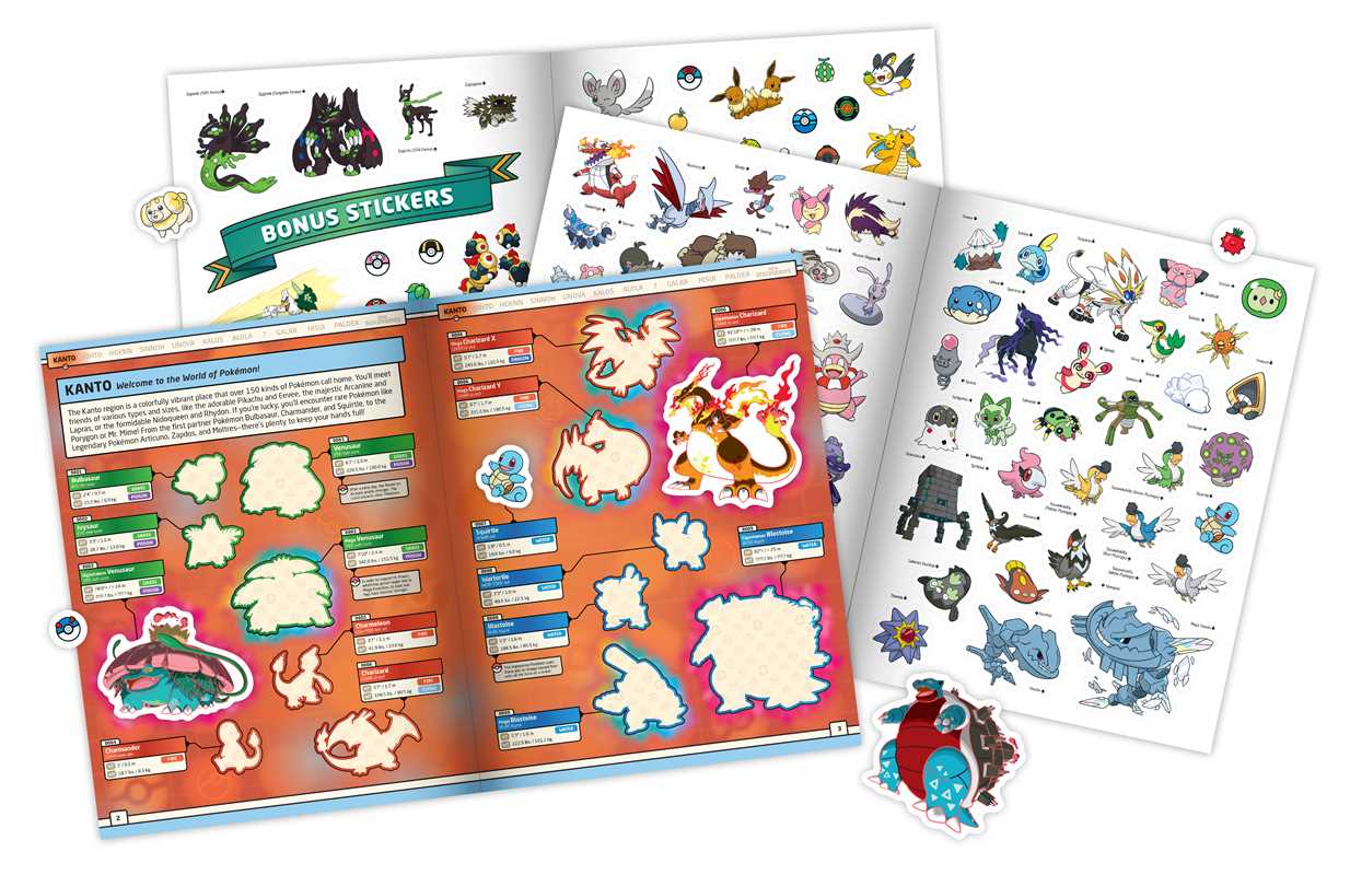 Pokémon Epic Sticker Book Collection 3rd Edition: From Kanto to Paldea