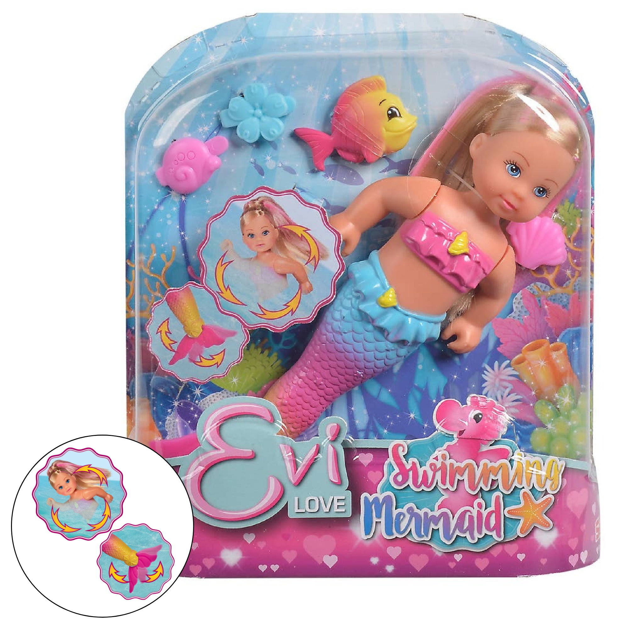 Simba Dickie - Evi Love Swimming Mermaid Doll