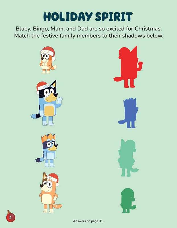Bluey: Merry Christmas Activity Pad & Magnetic Playset