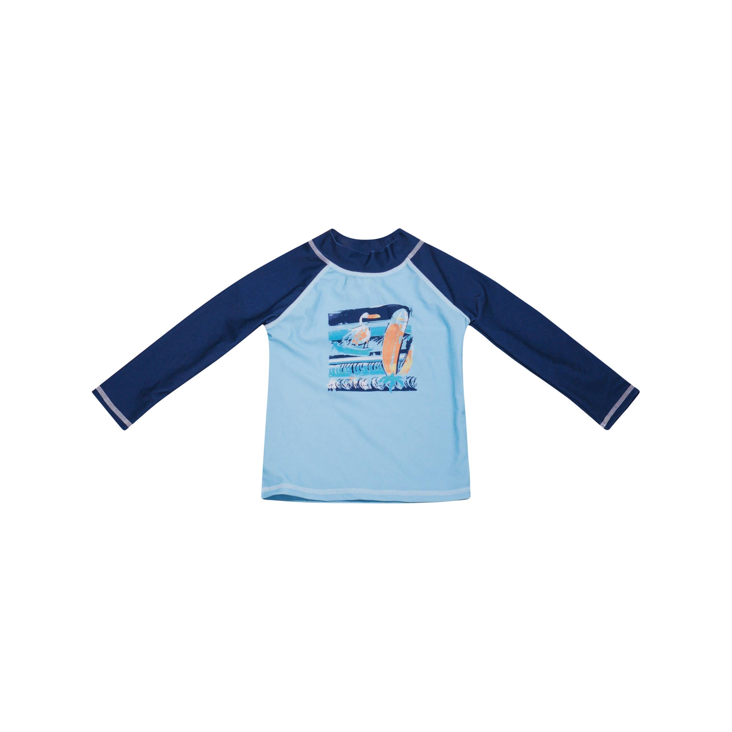 Kids UPF50+ Graphic Rash Guard Swim Top for Boys