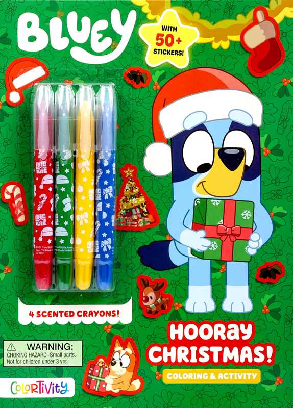Bluey Colortivity: Hooray Christmas! Coloring Activity Book