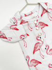 Flamingo Newborn Bamboo Knotted Gown