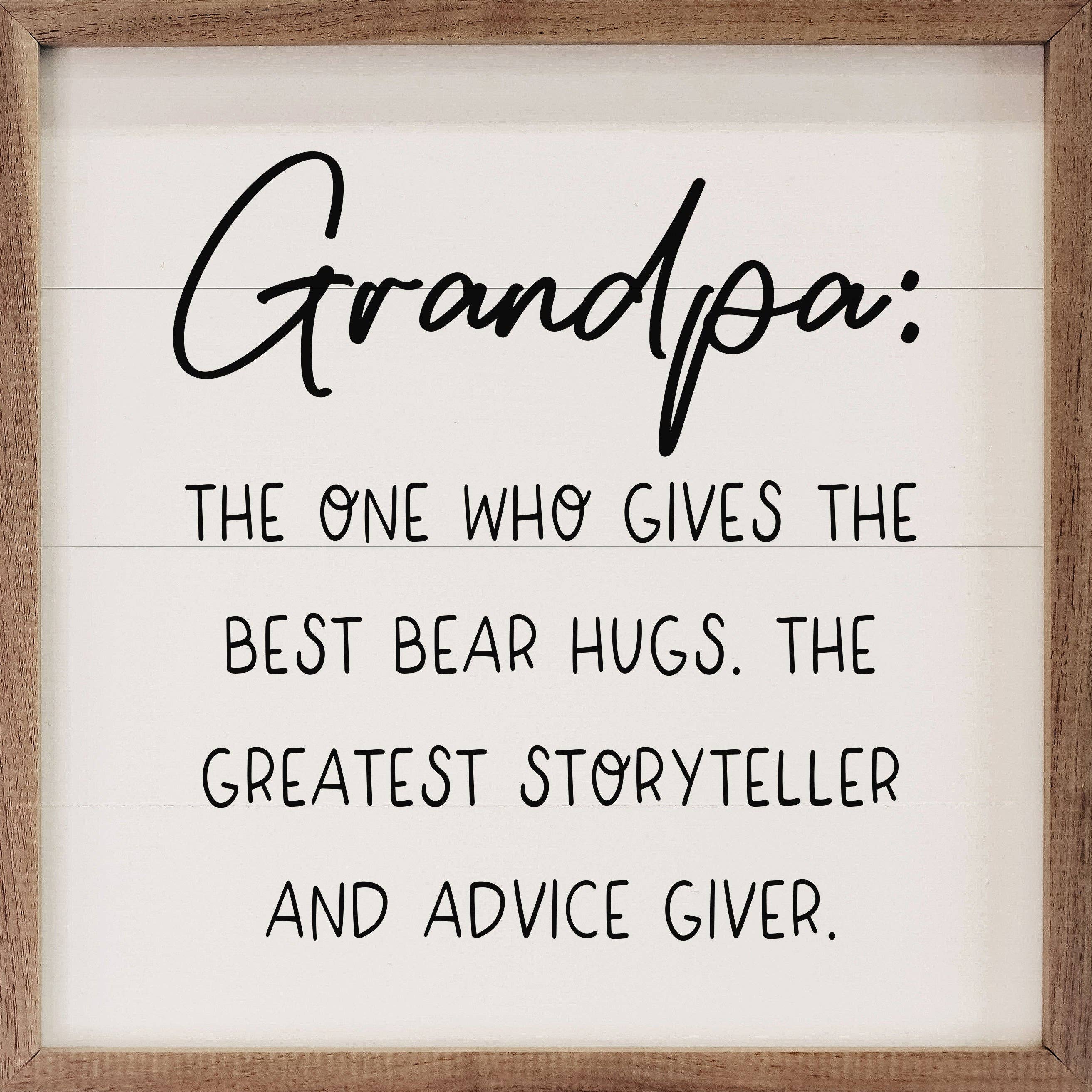 Grandpa Loves Unconditionally Sign