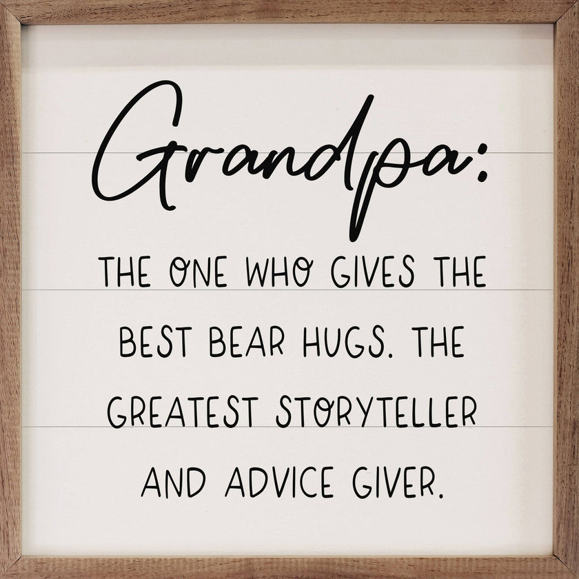Grandpa Loves Unconditionally Sign