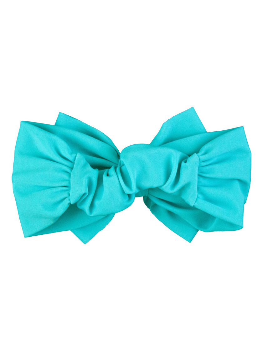 Bright Aqua Swim Bow Headband