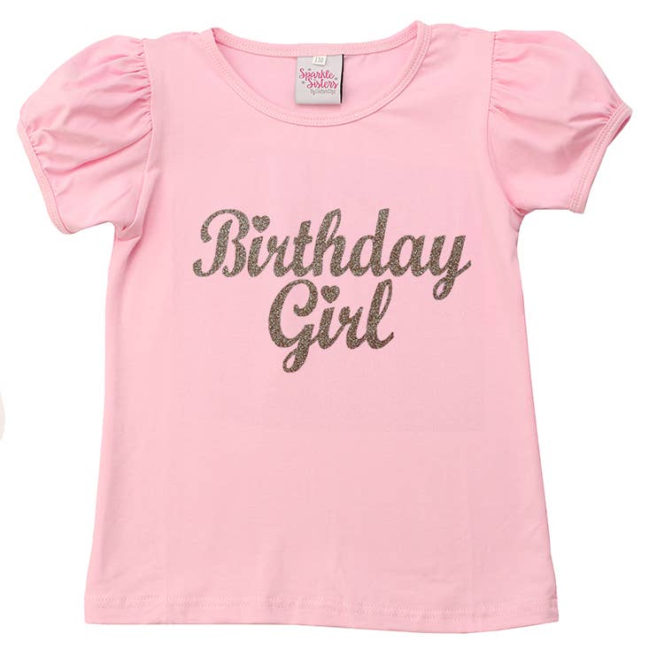 Birthday Girl Puff Sleeve Tee