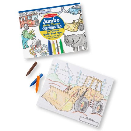 Jumbo Coloring Pad - Blue