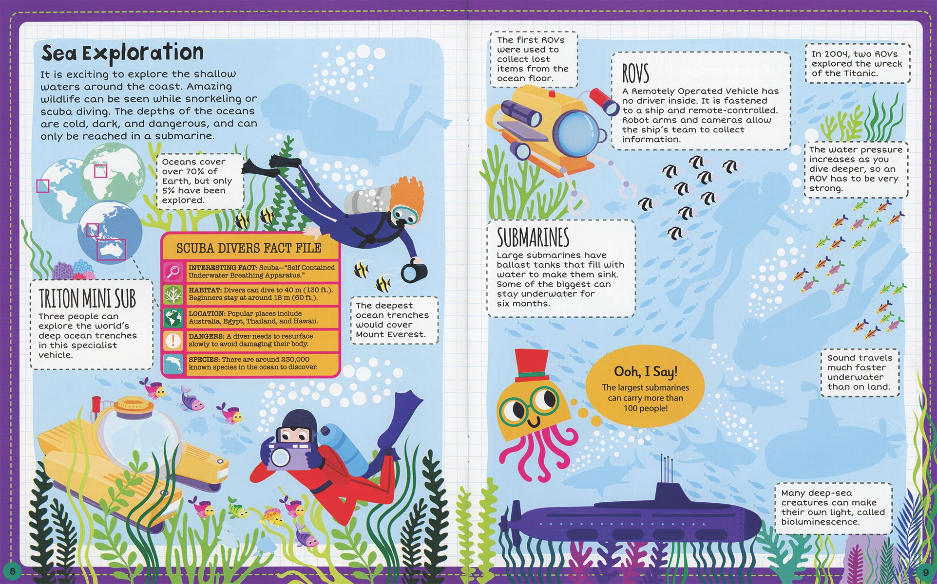 Ocean, Sticker Facts Sticker Book