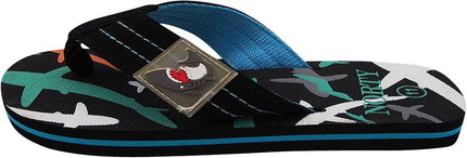 Black & Turquoise Sandal