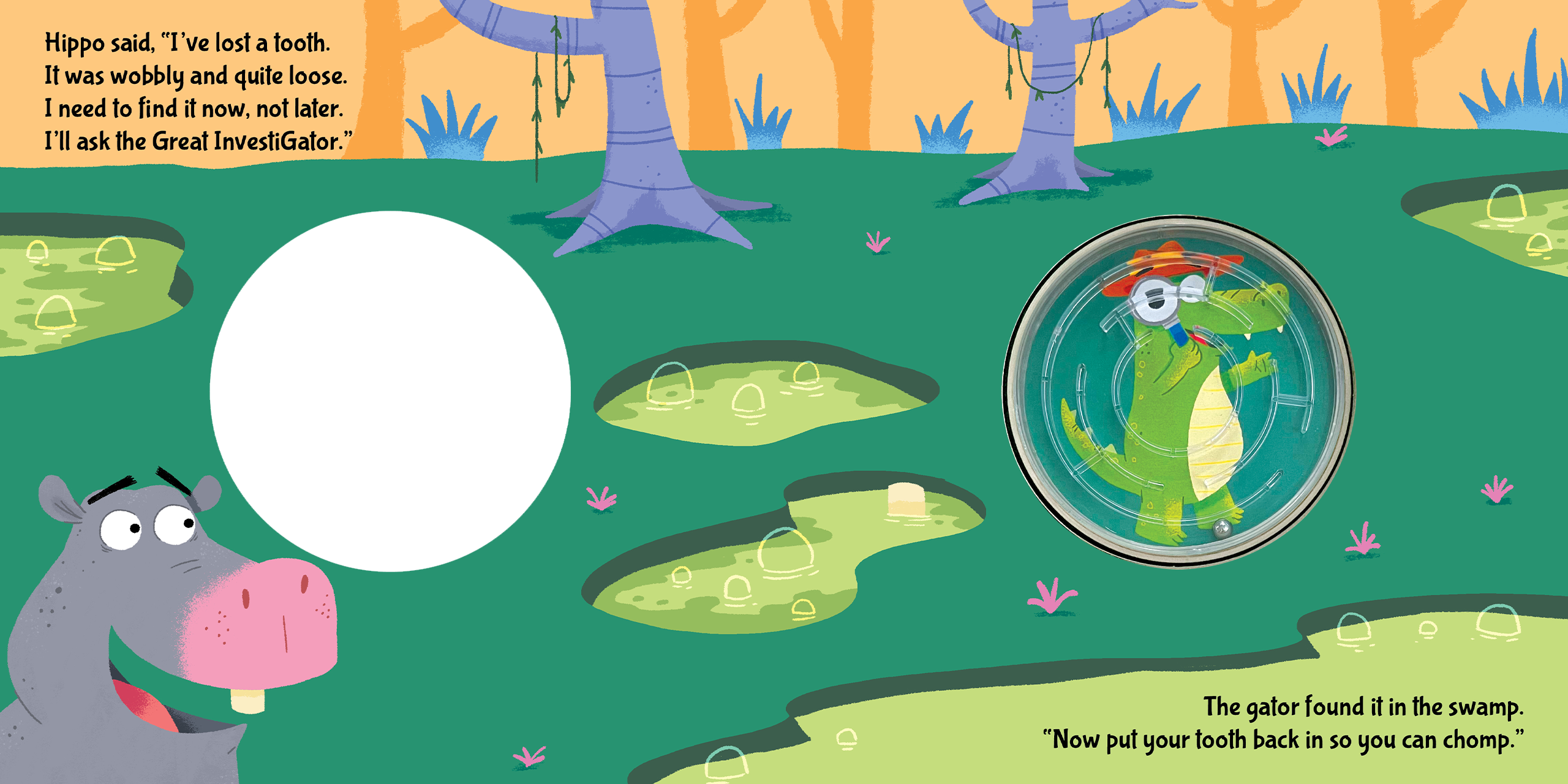 The Great InvestiGator- Children's Sensory Storybook with Touch and Fidget Bead Maze
