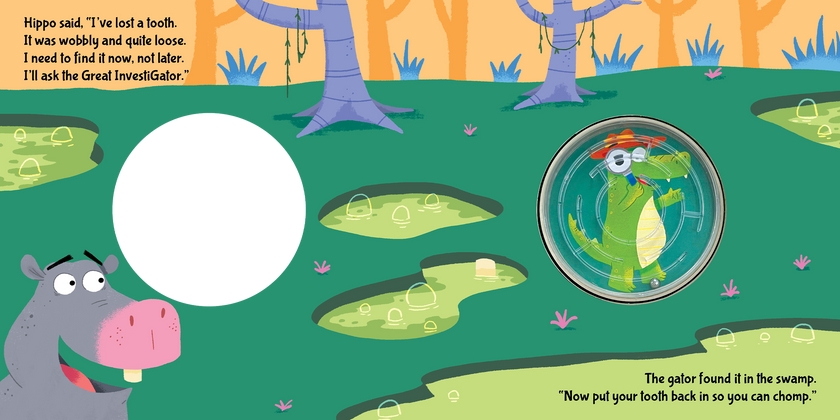 The Great InvestiGator- Children's Sensory Storybook with Touch and Fidget Bead Maze