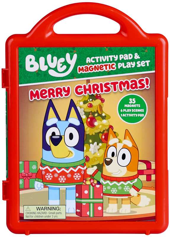 Bluey: Merry Christmas Activity Pad & Magnetic Playset