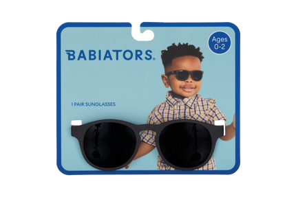 Jet Black Keyhole Kids Sunglasses