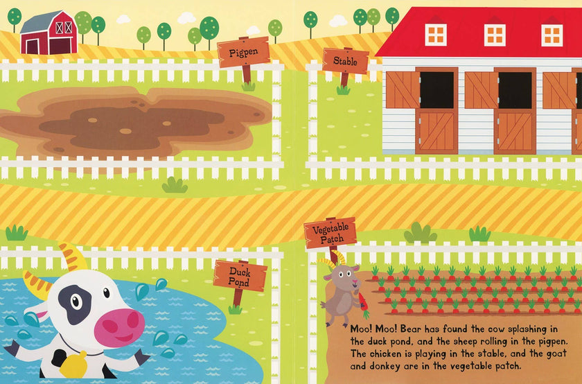 Let's Explore! Farm Board Book