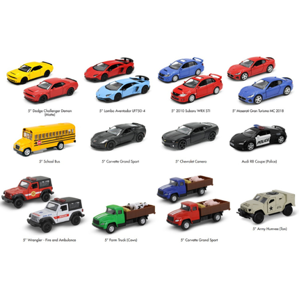Die Cast Car 24 Piece Reorder Assortment D