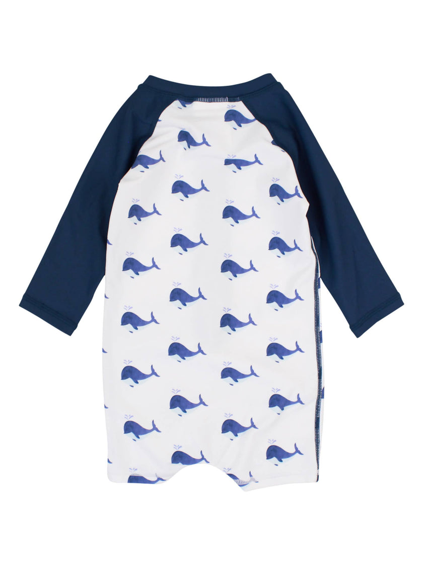 Whale Friends Long Sleeve One Piece Rash Guard