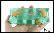 Jumbo Capybara Animal Water Filled Tube Snake Stress Toy -
