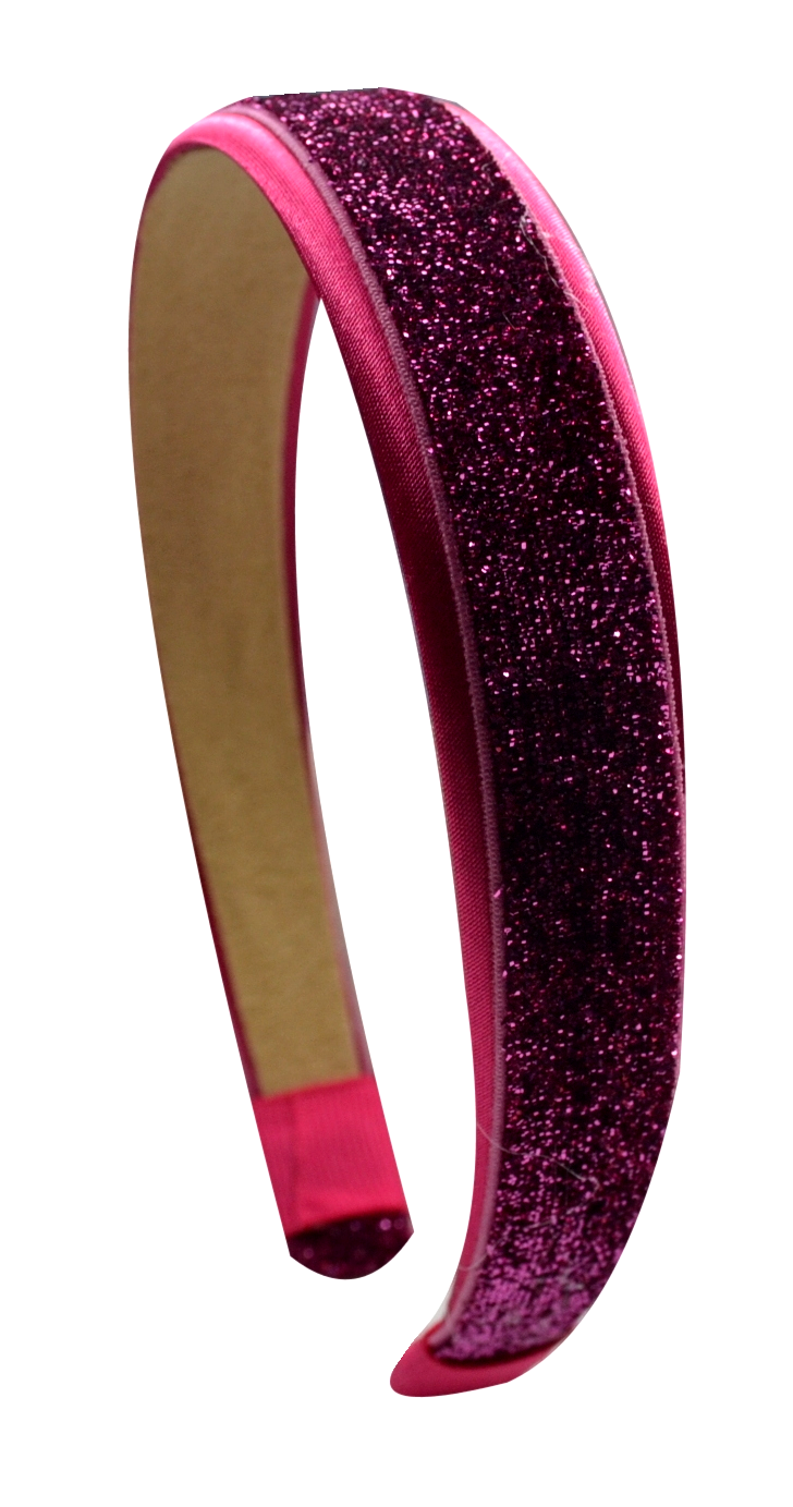Satin Glitter Sparkle Arch Girls Headband - Assorted