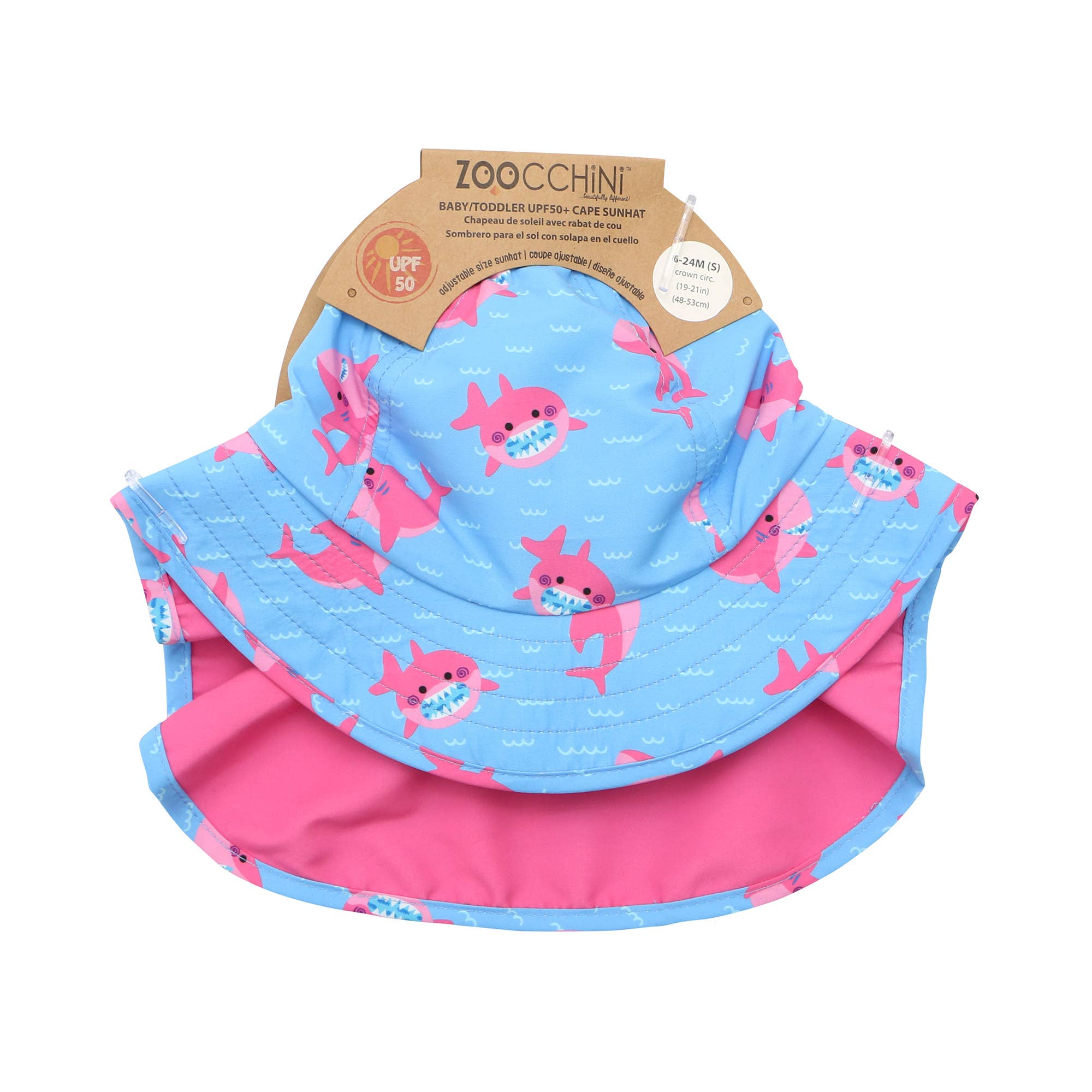 Baby/Toddler Cape Sunhat Sophie the Shark