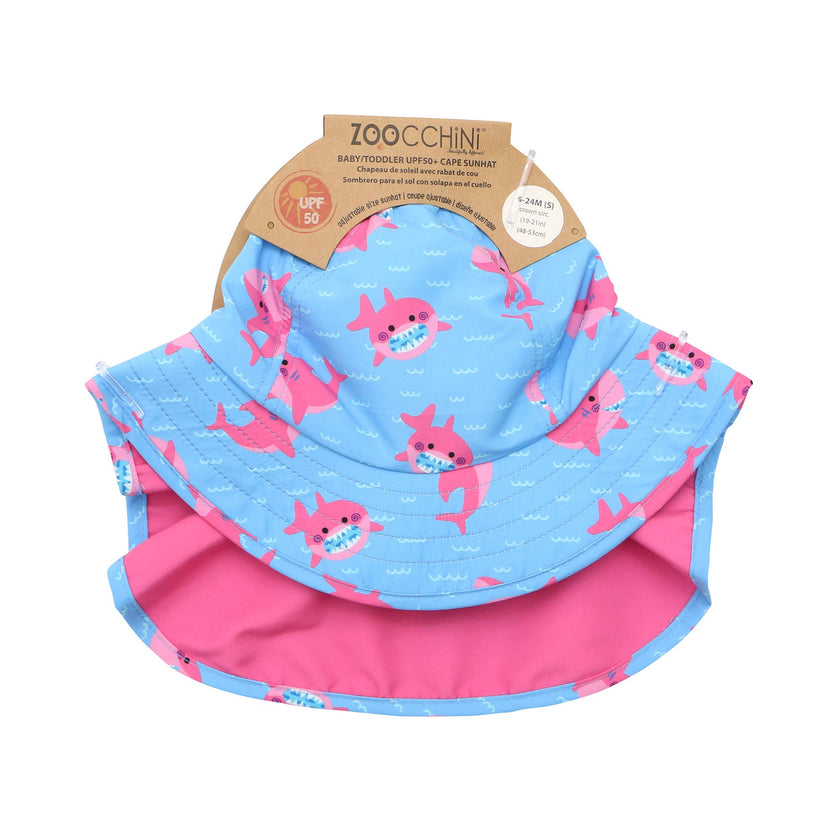 Baby/Toddler Cape Sunhat Sophie the Shark