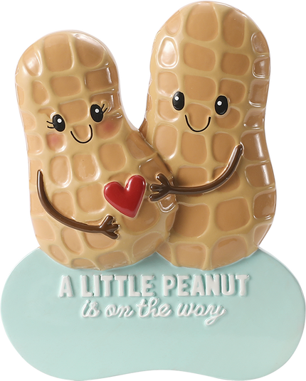 We're Expecting Peanut Couple Personalized Ornament