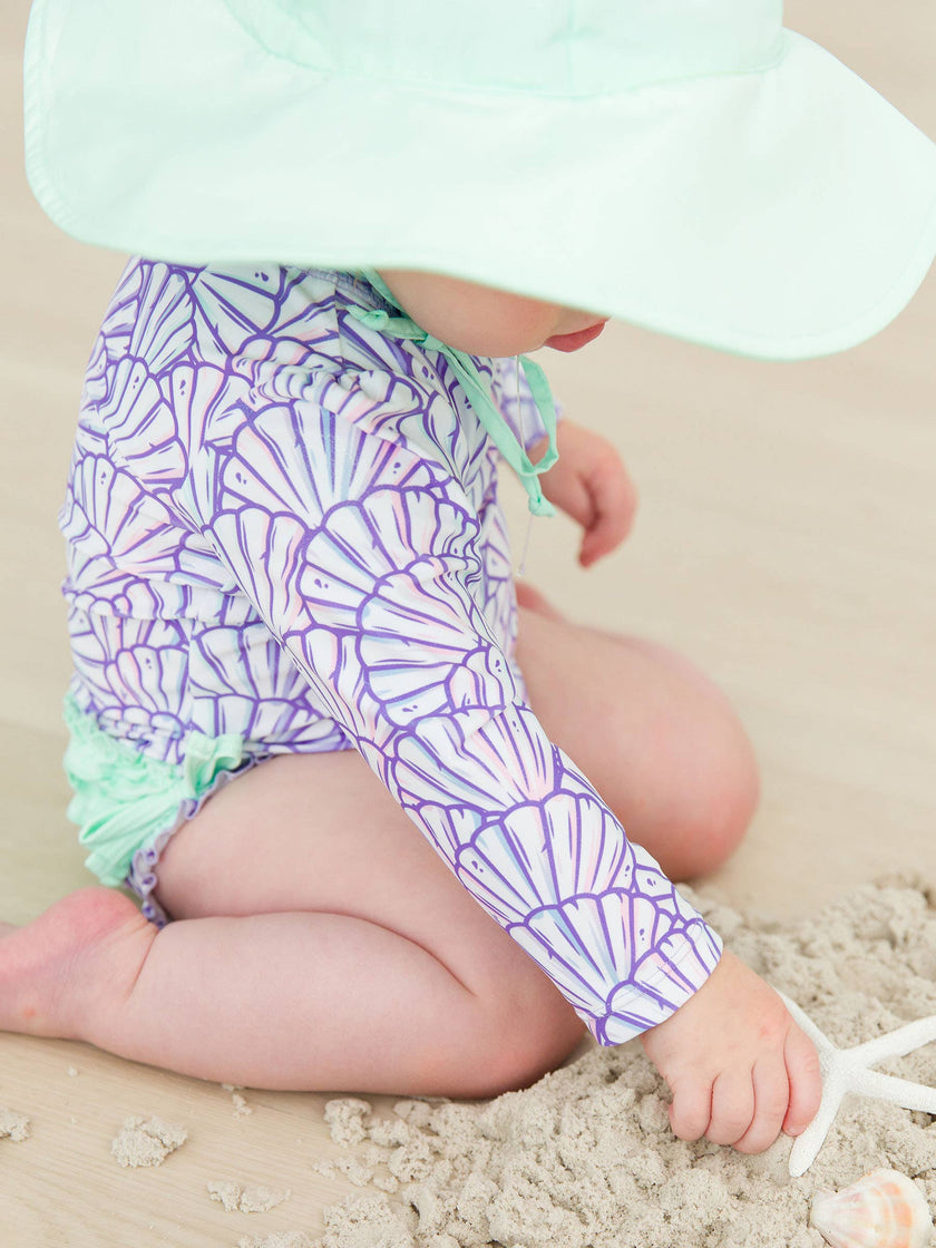 Magical Mermaid Long Sleeve One Piece Rash Guard