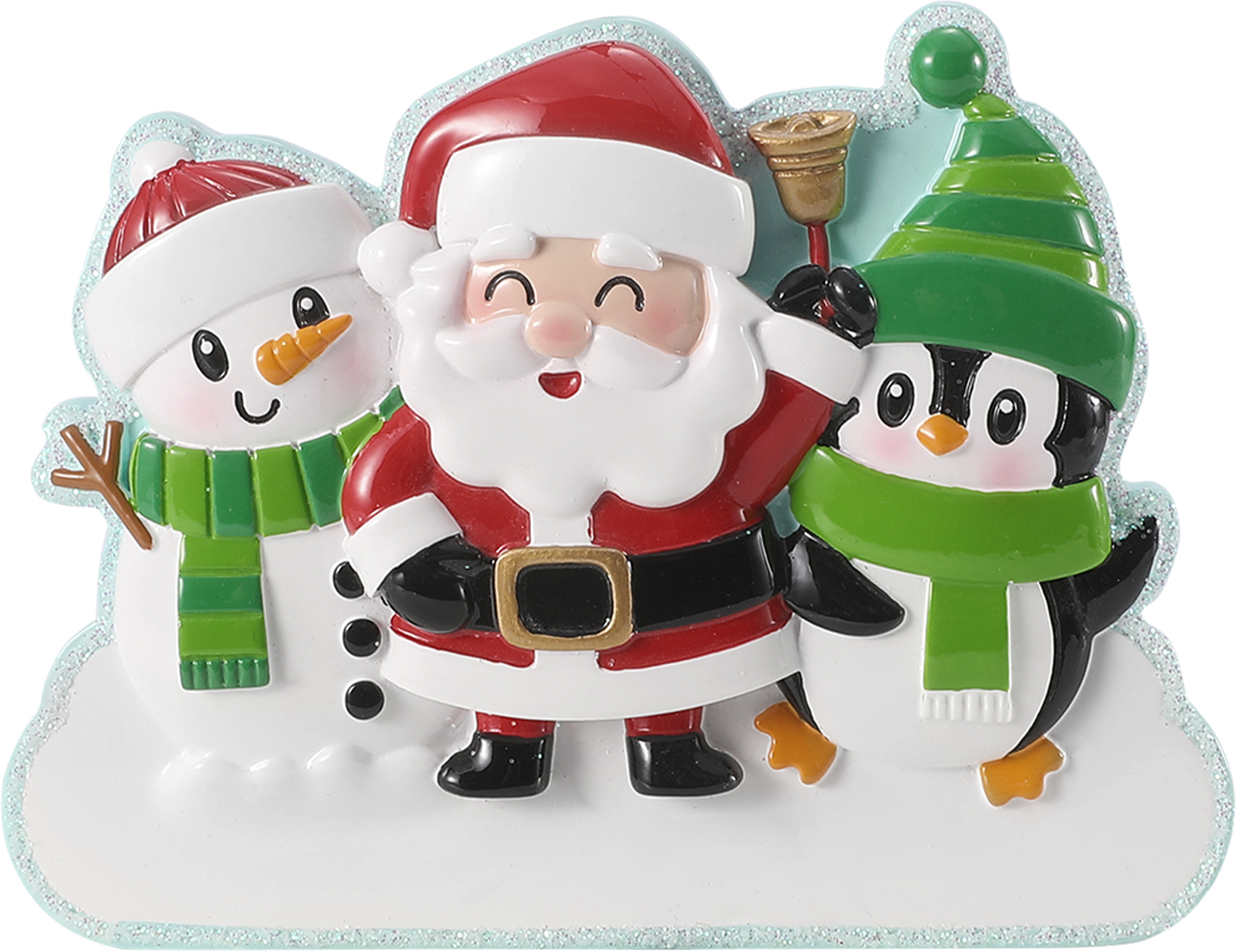 Cute Christmas Characters Personalized Ornament