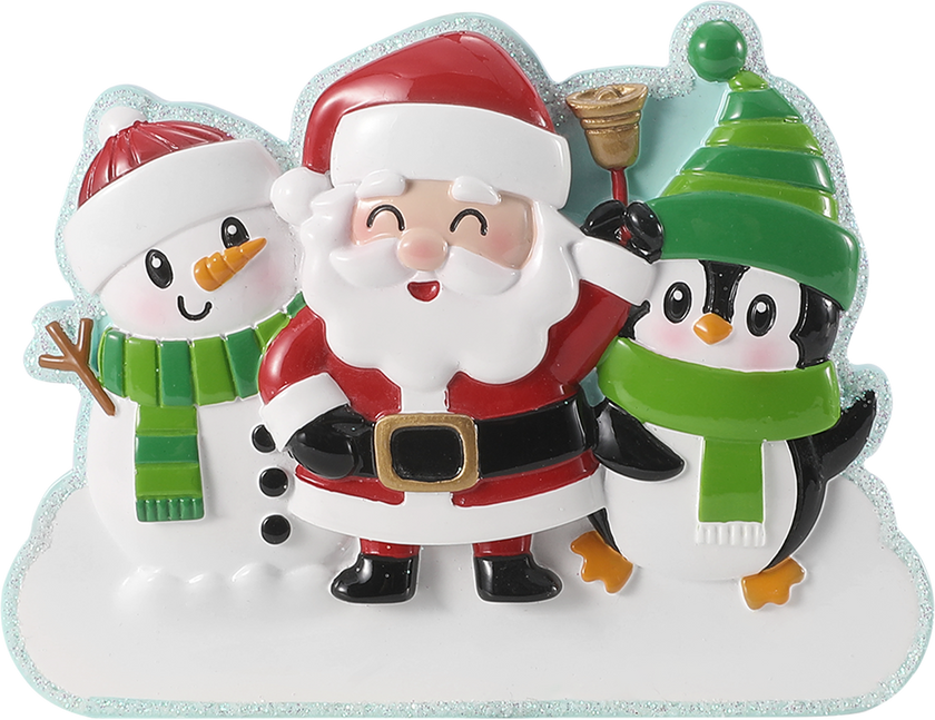 Cute Christmas Characters Personalized Ornament