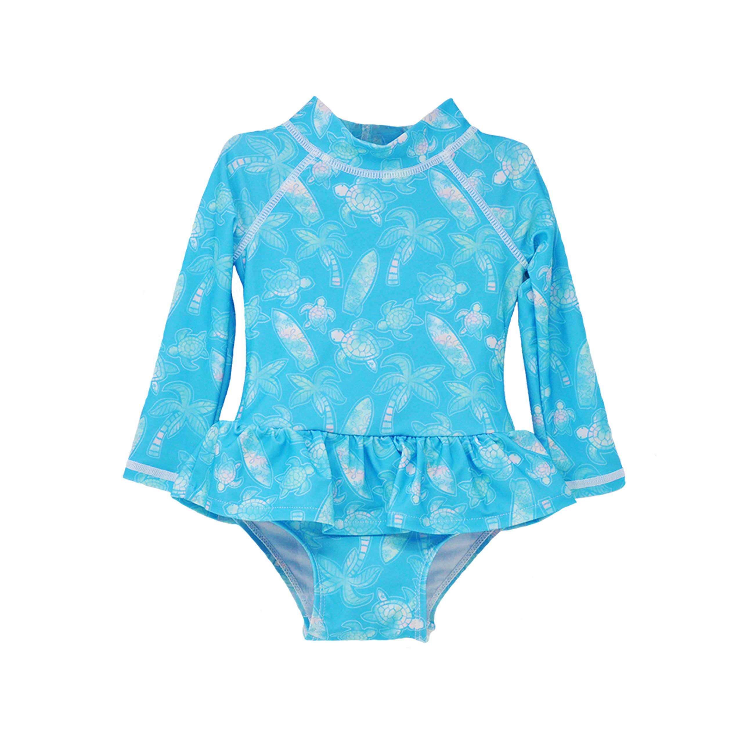 Baby Girls UPF50+ Alissa Infant Ruffle Rash Guard Swimsuit