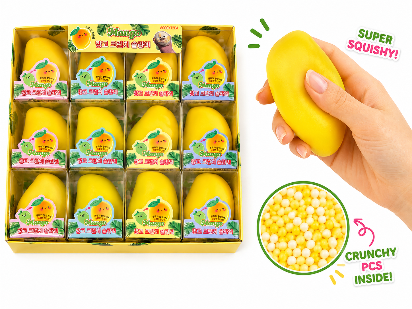 Mango Crunchy Squishy Toy