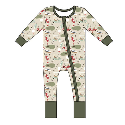 Tee Time Golf Bamboo Convertible Baby Pajamas