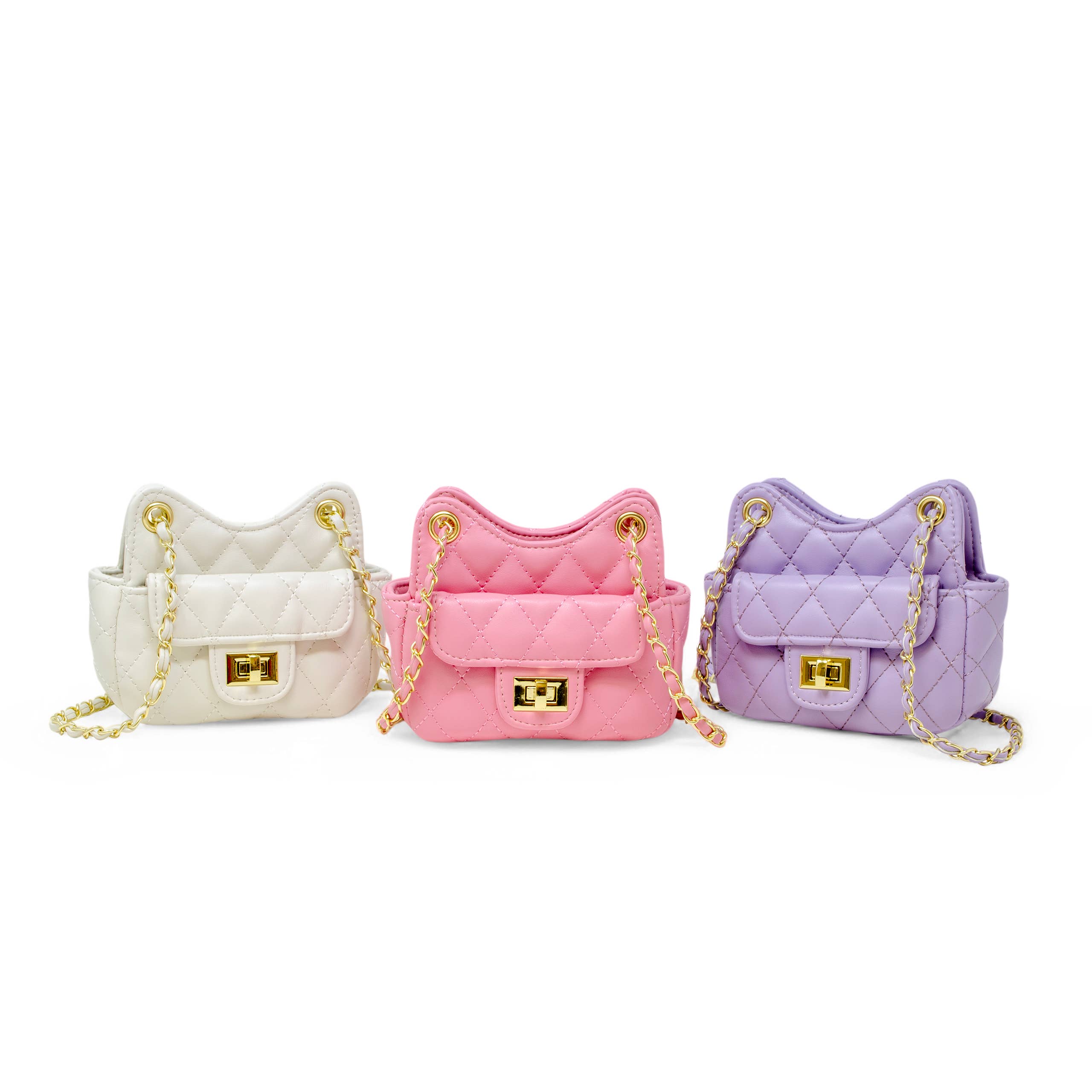 Girls Tiny Quilted Treasure Purse