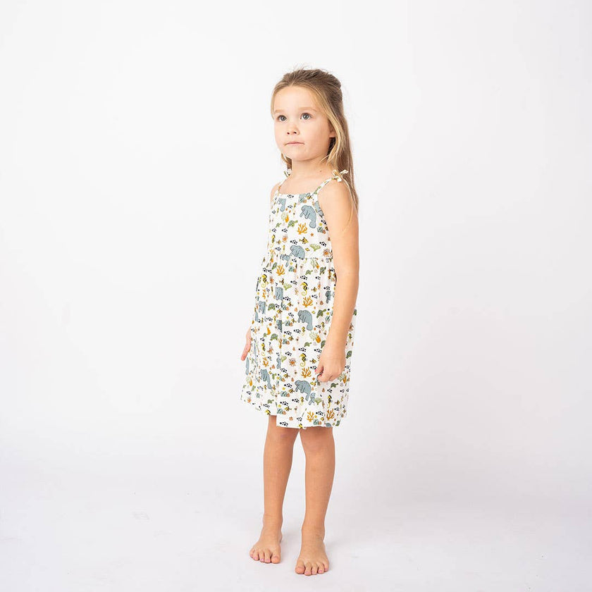 Manatee Bamboo Sundress in Baby and Toddler Sizes