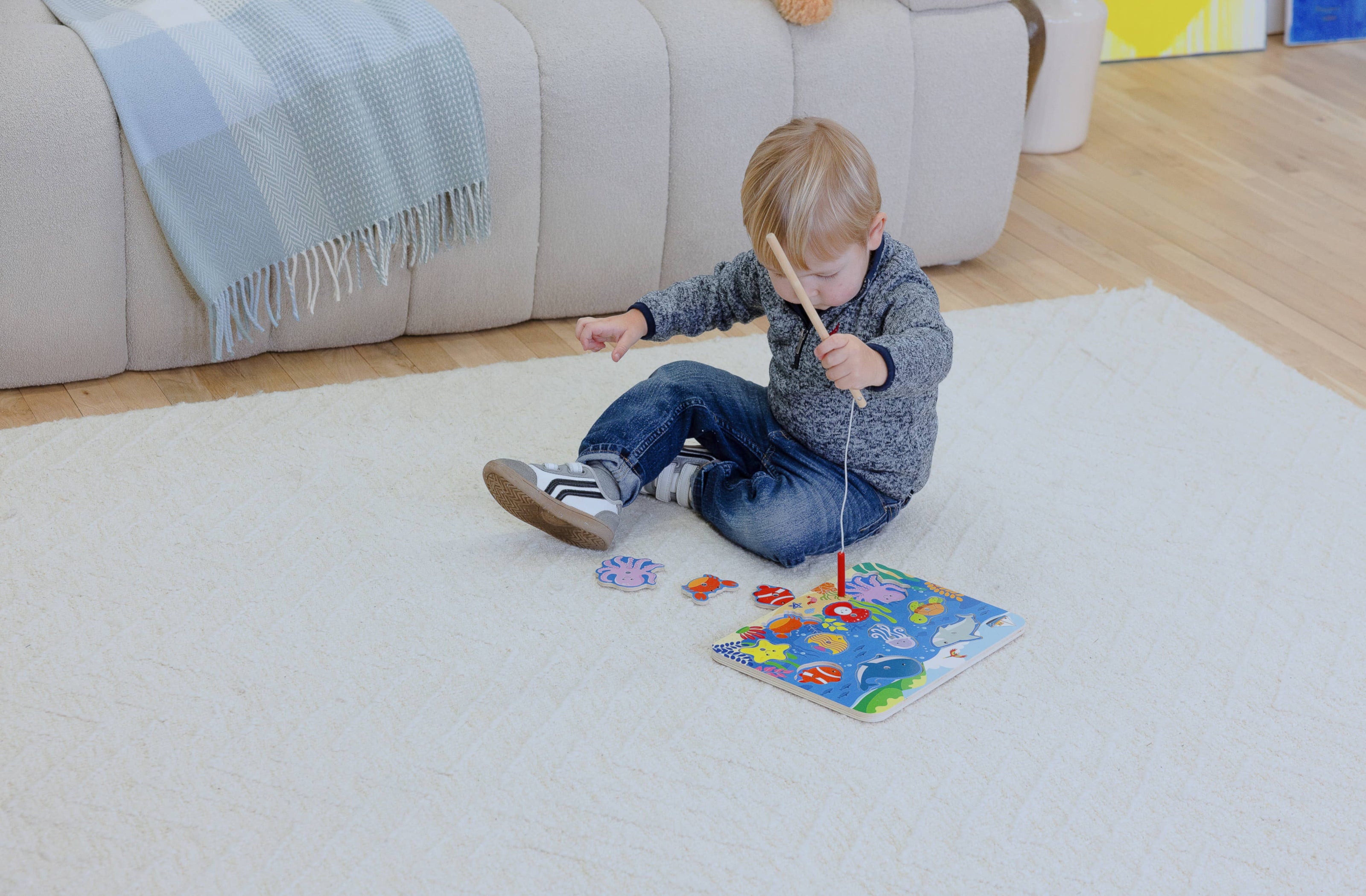 Wooden Magnetic Fishing Puzzle