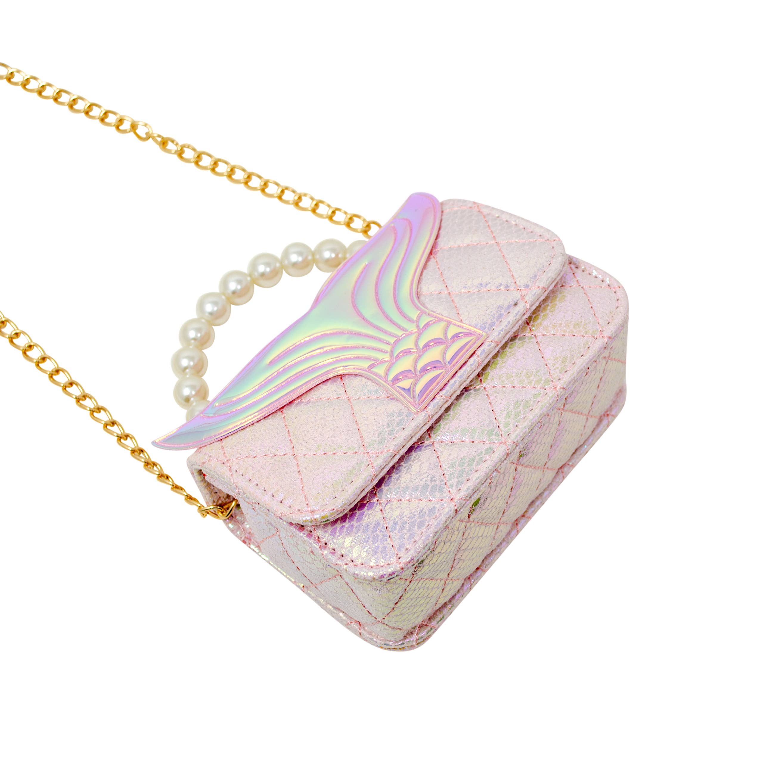 Mermaid Tail Pearl Handle Bag