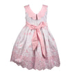 Pink Rose Eyelet Sash Dress
