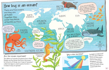 Curious Questions and Answers About Our Oceans Hardcover Book