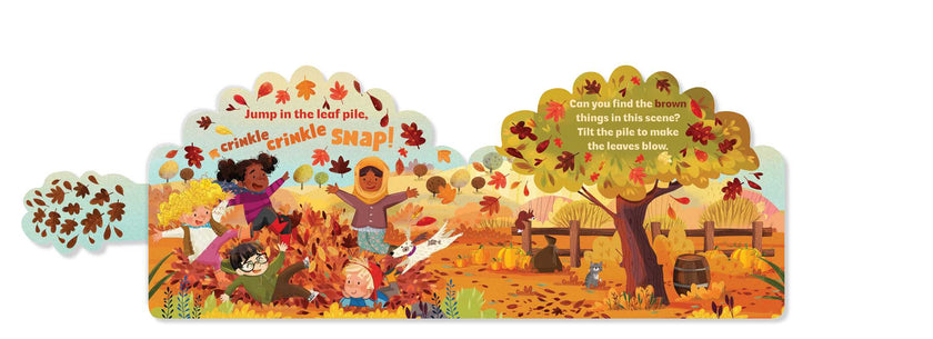 Jump in the Leaf Pile Board Book