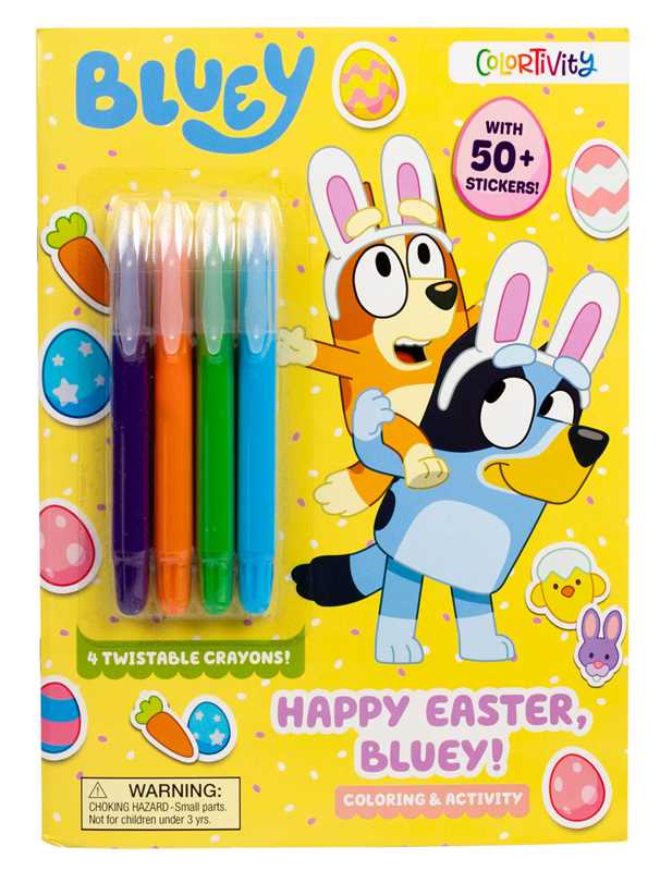 Bluey Colortivity: Happy Easter, Bluey! Paperback Book