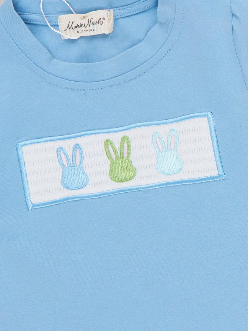 Bunny Lineup Gingham Smocked Outfit